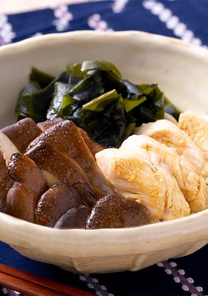 黒あわび茸と鶏ささみの酢の物-レシピのメイン写真