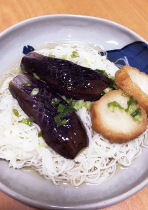 さっぱりランチに！なすそうめん-レシピのメイン写真