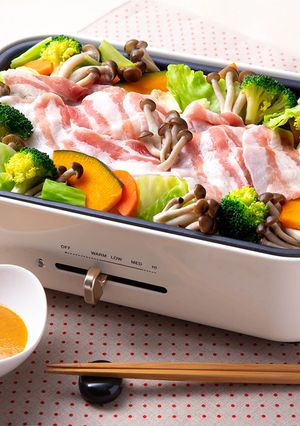 きのこと豚肉の焼きしゃぶ-レシピのメイン写真