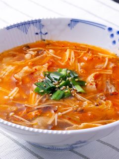 きのこのキムチスープ-レシピのメイン写真