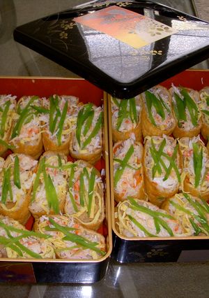 手抜き彩り稲荷寿司-レシピのメイン写真