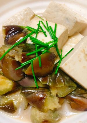 豆腐と茄子の簡単煮浸し【揚げない人用】-レシピのメイン写真