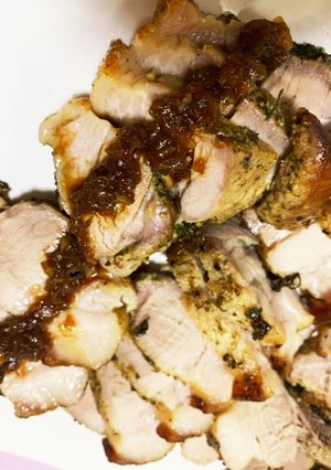 ソースが美味しい！豚バラ肉のオーブン焼き-レシピのメイン写真