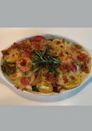 夏野菜とハーブのチーズ焼き-レシピのメイン写真