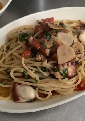 タコとトマトのパスタ-レシピのメイン写真