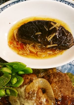 茄子はさみバーグ-レシピのメイン写真