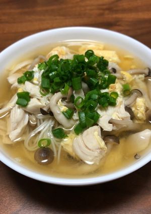 【アレンジ】キノコと鶏肉の優しいそうめん-レシピのメイン写真