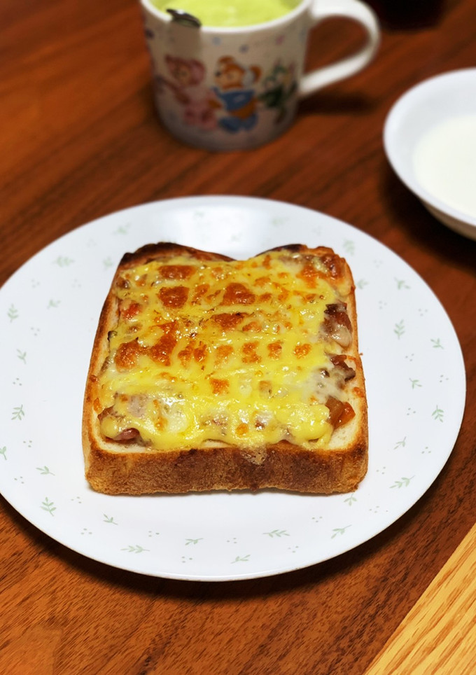 ☆簡単☆カフェ風トースト（ミートソース）-レシピのメイン写真