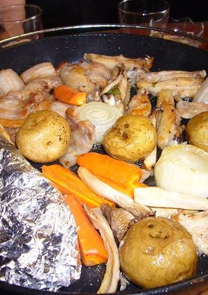 パーティーに… 鶏肉の塩マリネで鉄板焼-レシピのメイン写真