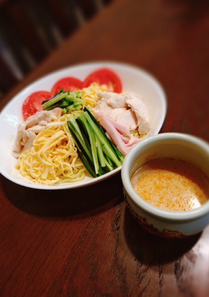 ＊手作りごまダレの冷やし中華＊-レシピのメイン写真