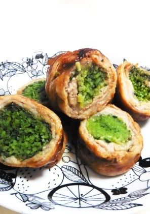 豆苗の豚バラロールソテー-レシピのメイン写真