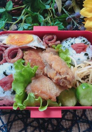高校1年女子お弁当♡2020.07.05-レシピのメイン写真