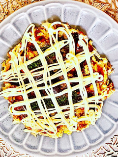オートミールでお好み焼き レンジで簡単!-レシピのメイン写真