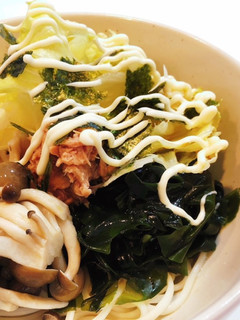 【調味料2つ】つるっと冷たいサラダうどん-レシピのメイン写真