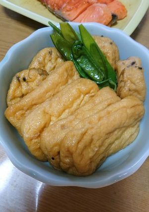 超簡単がんも達の煮物さやえんどう添え♥゛-レシピのメイン写真