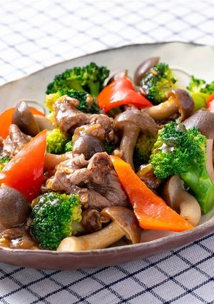 牛肉とブロッコリーのしめじ炒め-レシピのメイン写真