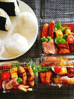 旦那と息子と娘のお弁当'20.7.5-レシピのメイン写真