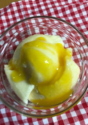 ピーチババロア-レシピのメイン写真