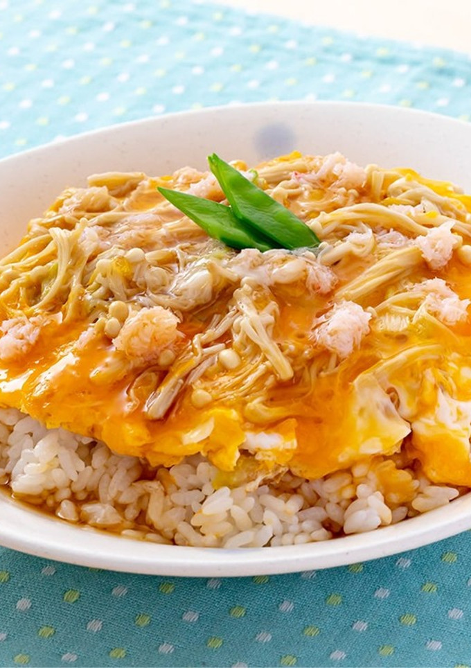 えのきたっぷり和風カニ玉丼-レシピのメイン写真