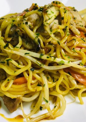 豚塊肉の五香粉焼きソースde焼きそば！-レシピのメイン写真