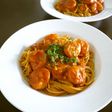 海老のトマトクリームソースパスタ♪