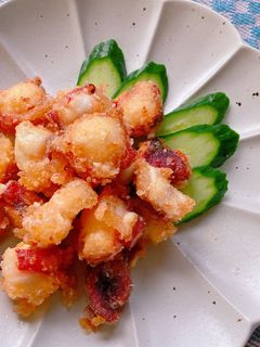 *絶品!我が家のタコの唐揚げ*-レシピのメイン写真
