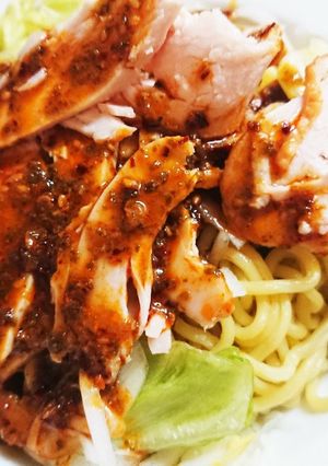 旨辛！サラダ仕立て生七味の胡麻冷麺-レシピのメイン写真