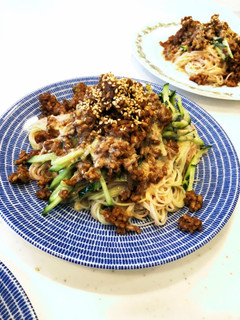 肉味噌汁なしそうめん-レシピのメイン写真