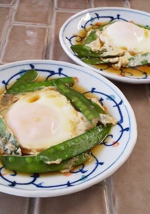 絹さやの卵とじ-レシピのメイン写真