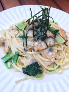 小松菜とあさりと生姜のパスタ-レシピのメイン写真