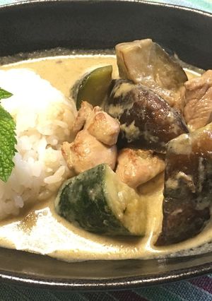 吉川なすとズッキーニのグリーンカレー-レシピのメイン写真
