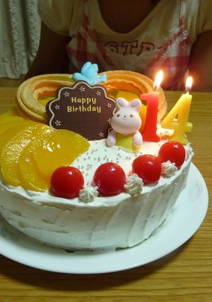 誕生日のケーキ♪-レシピのメイン写真