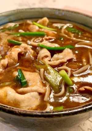 残したカレーで絶品カレー南蛮そば＊うどん-レシピのメイン写真