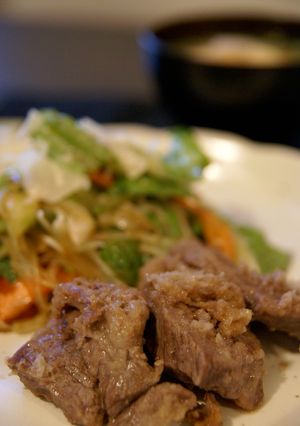 超簡単！牛肉のおろしポン酢焼き-レシピのメイン写真