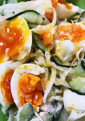 卵が美味しいきゅうりと玉ねぎのサラダ-レシピのメイン写真
