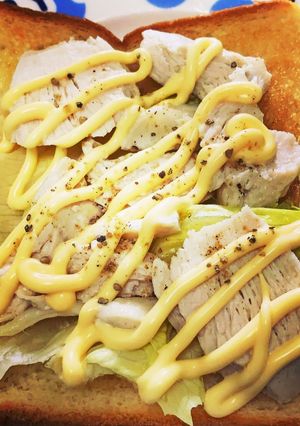 鶏ハムマヨトースト-レシピのメイン写真