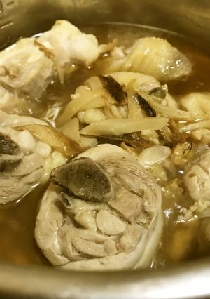 ◤電鍋レシピ◢鶏ごま油煮［麻油鶏］-レシピのメイン写真