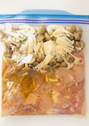 【下味冷凍】鶏肉としめじの味噌焼き-レシピのメイン写真