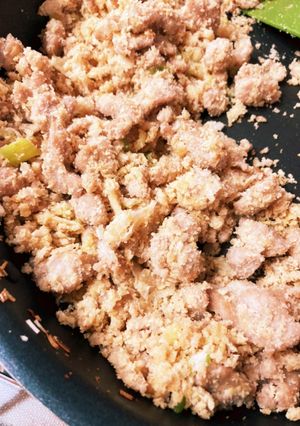 おからと中落ちの炒め物-レシピのメイン写真