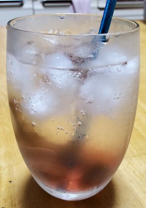 うめの砂糖漬け、焼酎炭酸割り-レシピのメイン写真