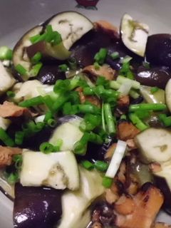 焼鳥缶と茄子のレンジ蒸し-レシピのメイン写真