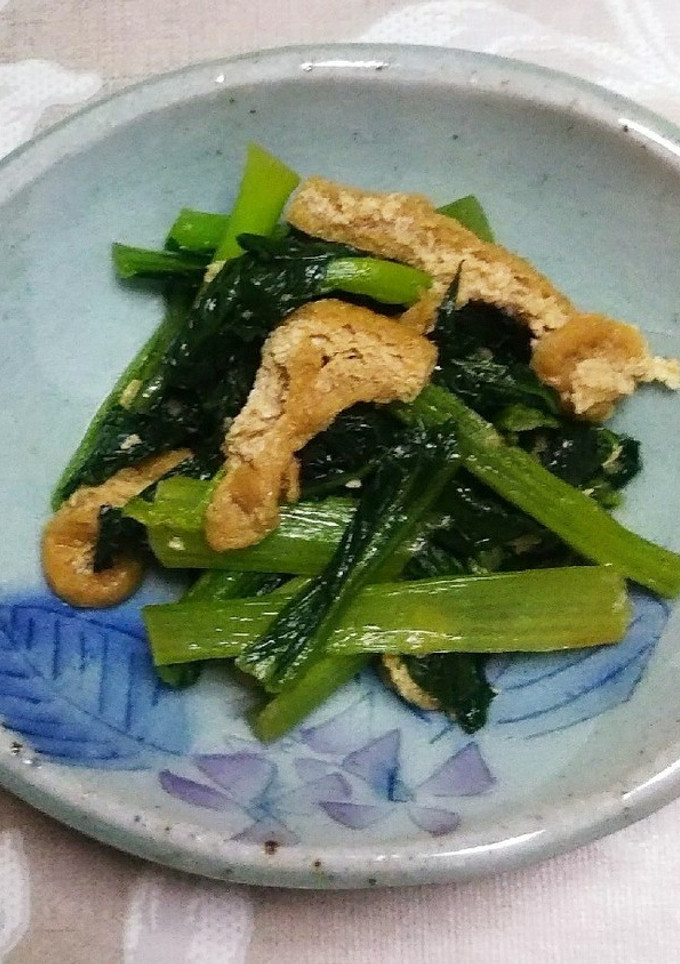 油揚げと小松菜の煮浸し-レシピのメイン写真