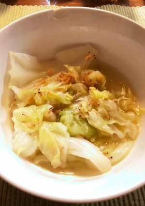 キャベツの干しえびスープ蒸し-レシピのメイン写真