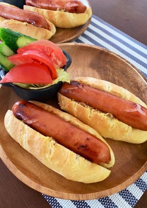 手作りフランスパンで☆ホットドッグ-レシピのメイン写真