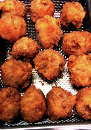 我が家の丸いコロッケ-レシピのメイン写真