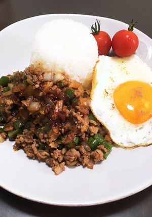ガパオライス丼-レシピのメイン写真