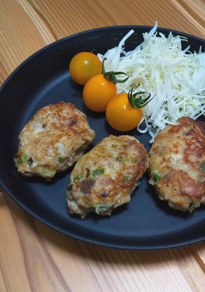 ソース不要❣❣具沢山ハンバーグ-レシピのメイン写真