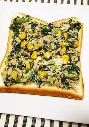 パパっとヘルシー！サラダオープンサンド-レシピのメイン写真
