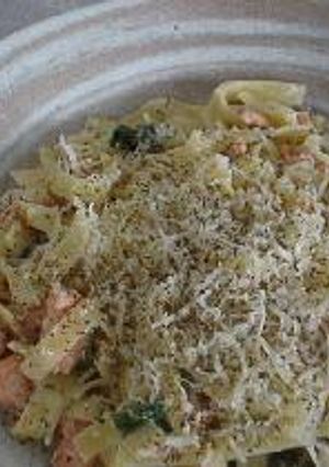 塩鮭のクリームパスタ-レシピのメイン写真
