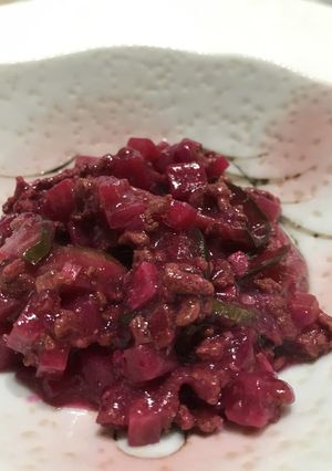 ビーツ×きゅうり×合いびき肉-レシピのメイン写真